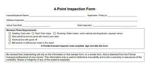 4 Point Inspection Form