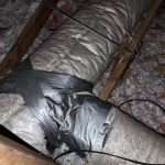 HVAC Joint Tape Is Loose In Attic
