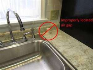 Dishwasher Air Gap Wrong Location