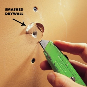 Fix nail pops in drywall
