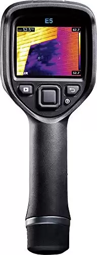 FLIR - E5-XT with WiFi & MSX E5-XT - Handheld Infrared Camera - with Extended Temperature Range, MSX Image Enhancement Technology, Wi-Fi & Bluetooth for Instant Data Sharing - (160 x 120)
