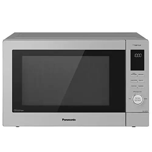 Panasonic HomeChef 4-in-1 Microwave Oven with Air Fryer, Convection Bake, FlashXpress Broiler, Inverter Microwave Technology, 1000W, 1.2 cu ft with Easy Clean Interior – NN-CD87KS (Stainless Ste...
