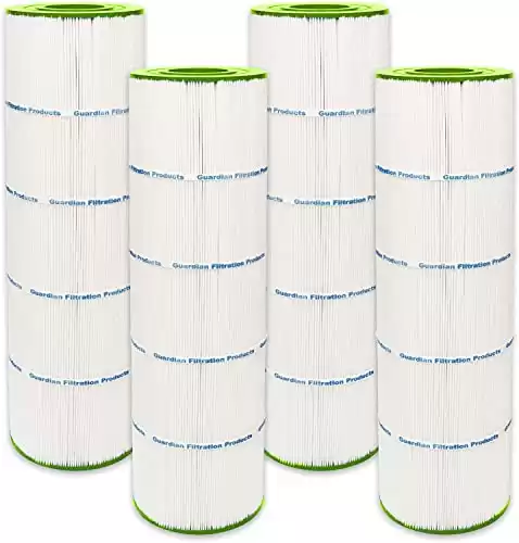 Guardian Filtration - 4 Pack Pool Filter Replacement for Pleatco PA100N, Unicel C-7487, Filbur FC-1270, CX870-XRE, C4000, Hayward & Super Star Clear | Value Savings 4 Pack | Model 725-164-04