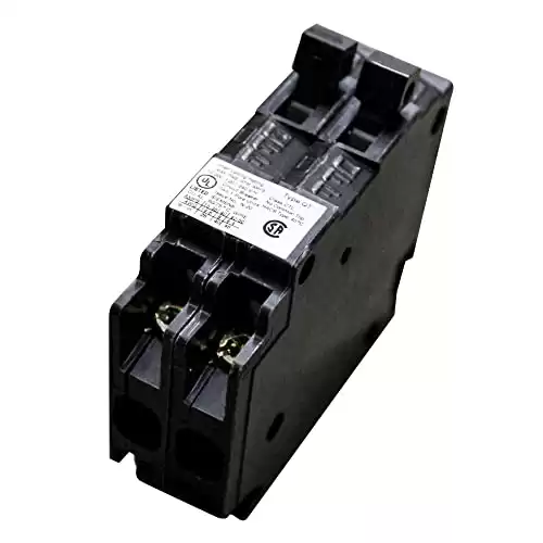 Siemens Q2020 Two 20-Amp Single Pole 120-Volt Circuit Breakers, for use only where Type QT breakers are allowed