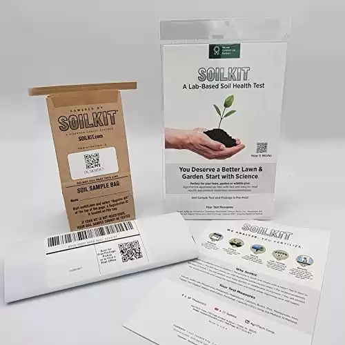 Soil Test Kit - Discover Your Lawn and Garden Fertility with PH, Nutrient and Mineral Analysis. Professional Results Provide Custom Fertilizer Prescription for Your Yard, without Trowel, Single Pack