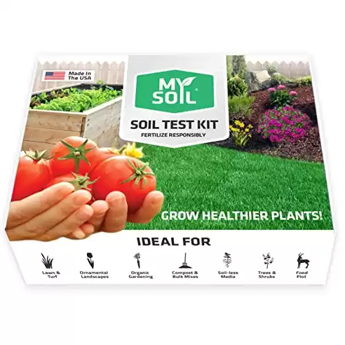 MySoil - Soil Test Kit | Grow The Best Lawn & Garden | Complete & Accurate Nutrient and pH Analysis with Recommendations Tailored to Your Soil and Plant Needs