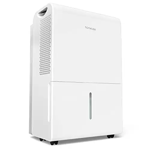 hOmeLabs 4500 Sq. Ft Energy Star Dehumidifier – Ideal for Large Rooms and Home Basements – Powerful Moisture Removal and Humidity Control – 50 Pint (Previously 70 Pint)