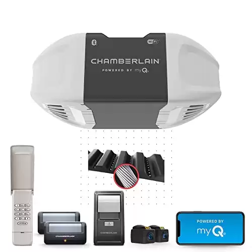 Chamberlain B2405 Quiet Wi-Fi Garage Door Opener, Wireless Keypad – Quantity 1