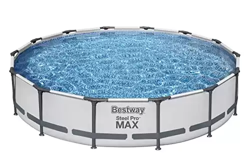 Bestway Steel Pro MAX 14' x 33" Round Above Ground Pool Set | Includes 530gal Filter Pump