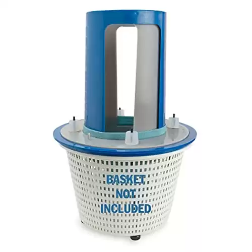 SkimDoctor 2.0 Pool Skimmer Basket Turbocharger With Non-corrosive Fittings | Includes Skimmer Sock For Easy Debris Removal | Fits Most Commercial Inground Pool Baskets | Decreases Pool Cleaning Times