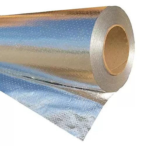 Radiant Barrier RadiantGUARD Xtreme Heavy Duty Reinforced Attic Foil Insulation 1000 sq ft | 48-inch by 250-feet Perforated Breathable Radiant Barrier Insulation Roll Reflective Roof Barrier