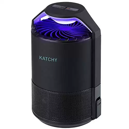 Katchy Indoor Insect Trap – Catcher & Killer for Mosquitos, Gnats, Moths, Fruit Flies – Non-Zapper Traps for Inside Your Home – Catch Insects Indoors with Suction, Bug Light &#0...