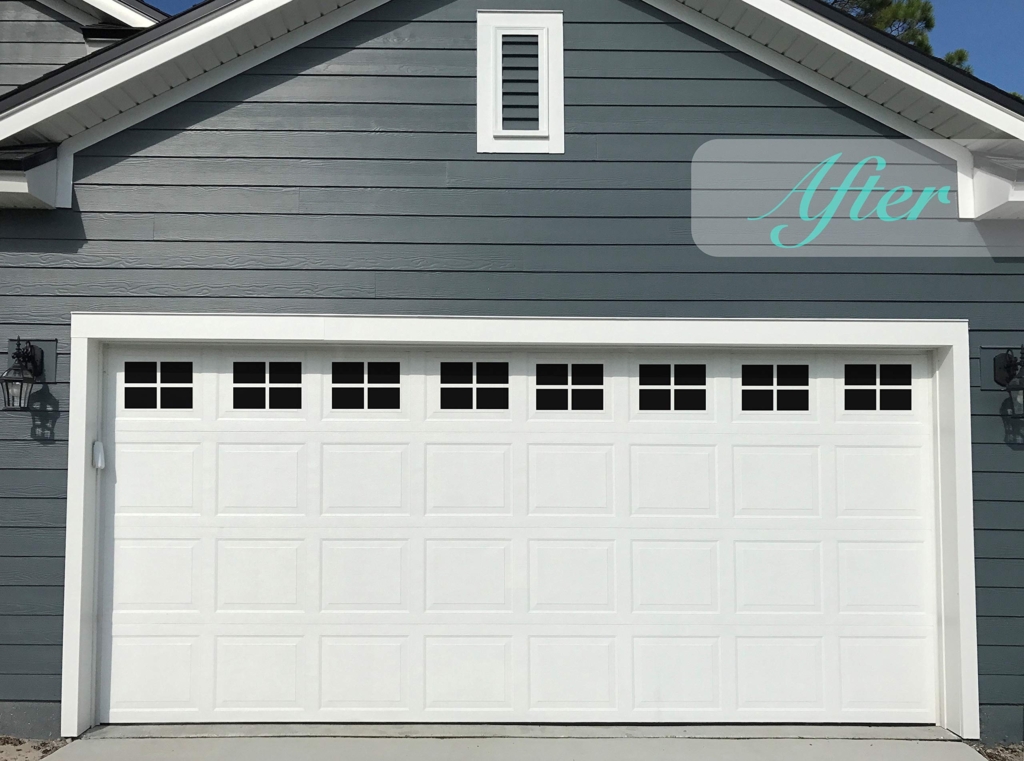 Garage Doors with Windows: Safety, Security, and Storm Protection 1 Garage door with glazed window panels